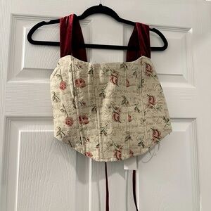 Back tie tube top, size:M